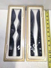 2 sets Vintage 1960s FIAMMA art. F 4 - Twisted Candles BLUE Color Made In Italy