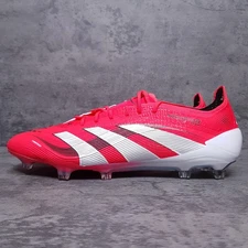 ADIDAS Predator Elite FG Soccer Cleats Mens 7 Women 8 Lucid Red White ID3882 Nby