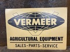 Vintage Vermeer Hay Baler Sign Antique Farm Tractor Dealer Equipment Corn Seed