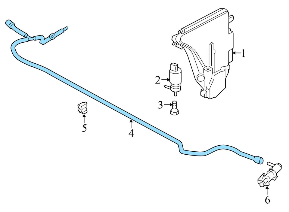 BMW 640I 2013-2019 GRAN CUPÉ - Manguera de líquido para lavado de faros / línea 7178742 Foto 3 de 4