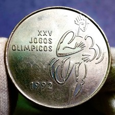 🇵🇹 Portugal. 200 Escudos 1992. XXV Olympic Games. KM#655. TONED GEM UNC (#2)