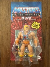 Mattel Masters Of The Universe Origins Motu He-Man Vintage Head Unpunched Card