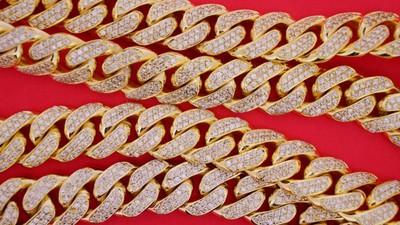 Yellow Gold Miami Cuban Link Chain 