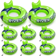 53" Heavy Duty Inflatable River Tube Inflatable Pool Float Large Water Tube Gree