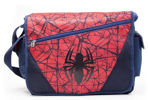 marvel - ultimate spider-man - web & logo motif messenger bag