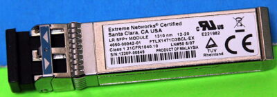 10GB-LR-SFPP EXTREME NETWORK 10302 4050-00042-01 10GBASE-LR SFP+LR 1310nm 10km