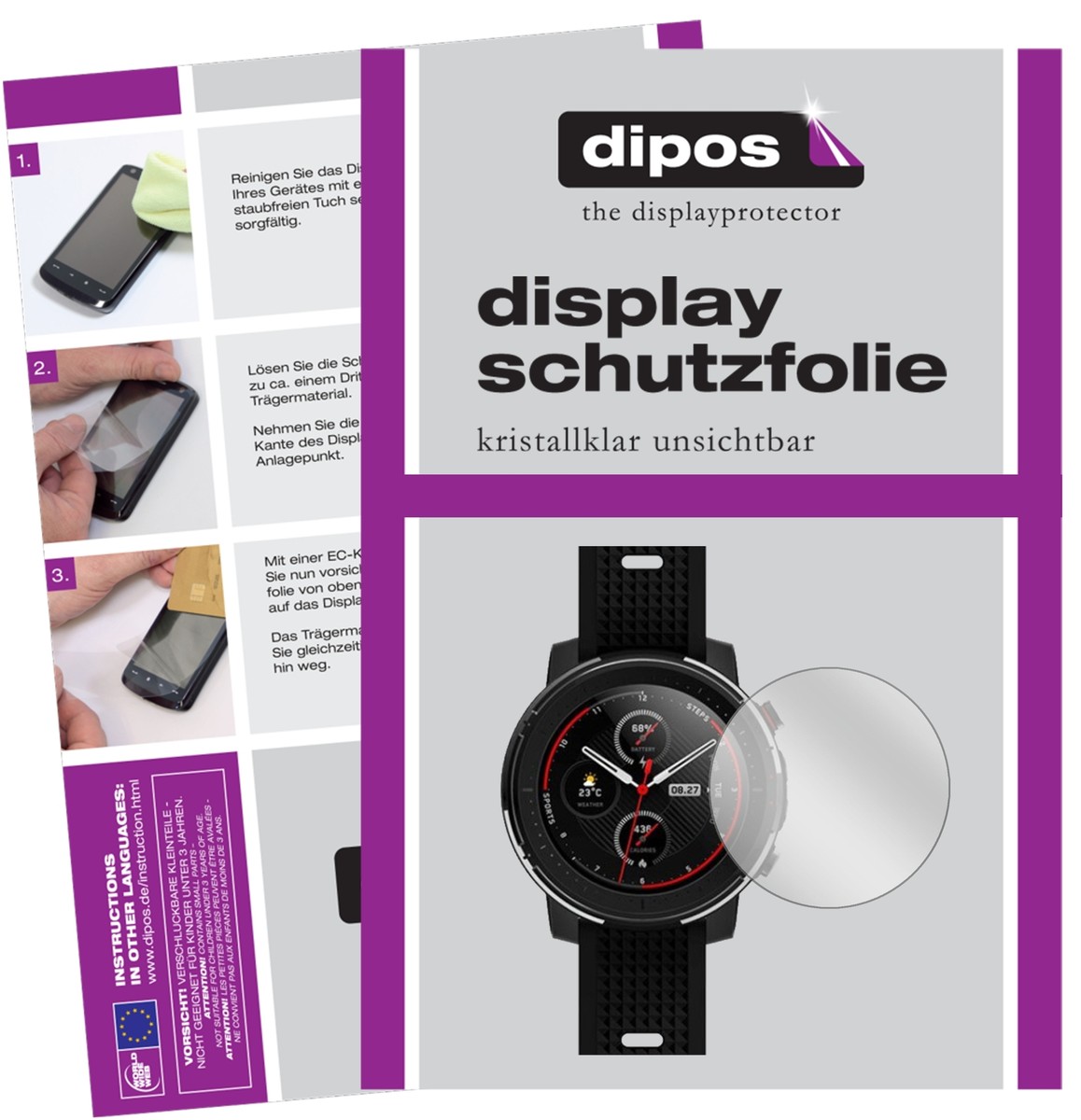 5x Pellicola Protettiva per Xplora XGO3 Kinder-Smartwatch Protezione Schermo
