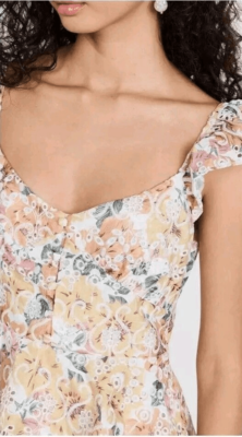 knee length dresses for ladies Presley Floral Midi Dress-Pink