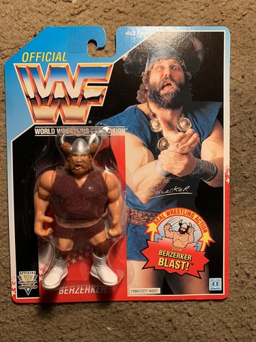 Wwf Hasbro Series 6 Berzerker Afa Condition  Moc W...