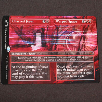 Charred Foyer // Warped Space (Borderless) MTG Duskmourn Mythic