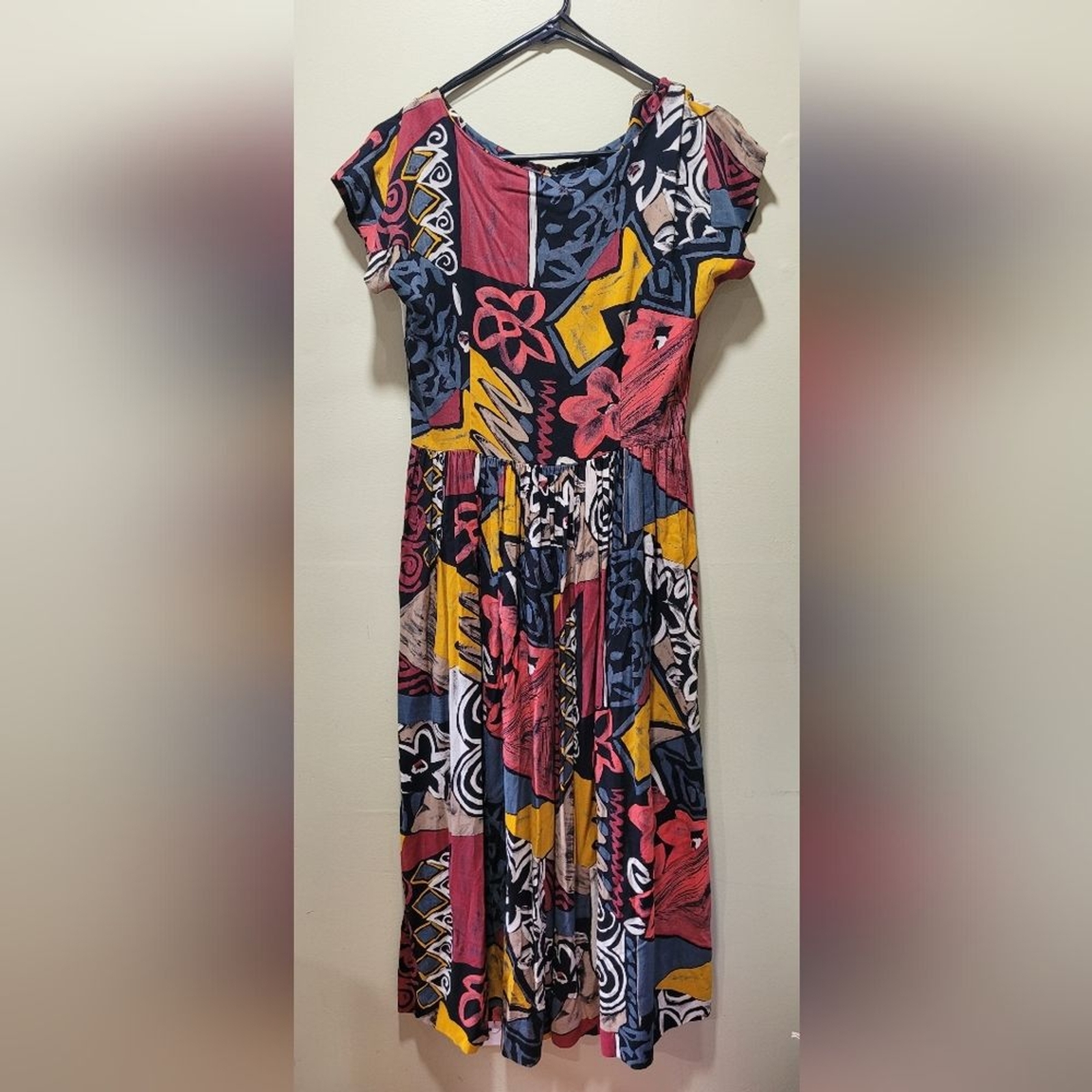 Street life small floral patchwork vintage style dress