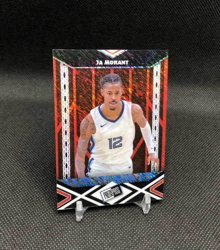 TRUE 1/1! 2024 Press Pass Ja Morant 1 OF 1 RED SHIMMER REFRACTOR ONE OF ONE 📈📈