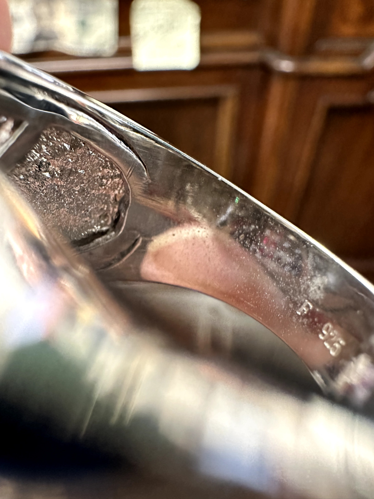 Solid .925 Sterling Silver Square Ruby Red Stone … - image 11