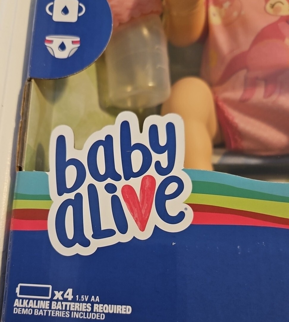 New Hasbro Baby Alive Baby Doll Go Bye Bye Doll Blonde Hair Crawls