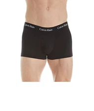 Calvin Klein Men's Cotton Stretch 3 Pack Low Rise Trunks, Multi, XL