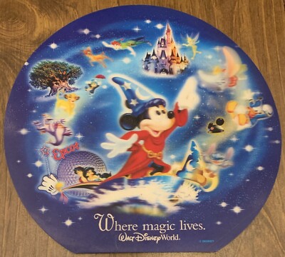 Rare Walt Disney World  Where Magic Lives  3D Plus Motion Souvenir Mouse Pad