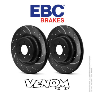 EBC GD Rear Brake Discs 255mm for Audi A3 8P 2.0 TD 140bhp 2003-2013 GD1283