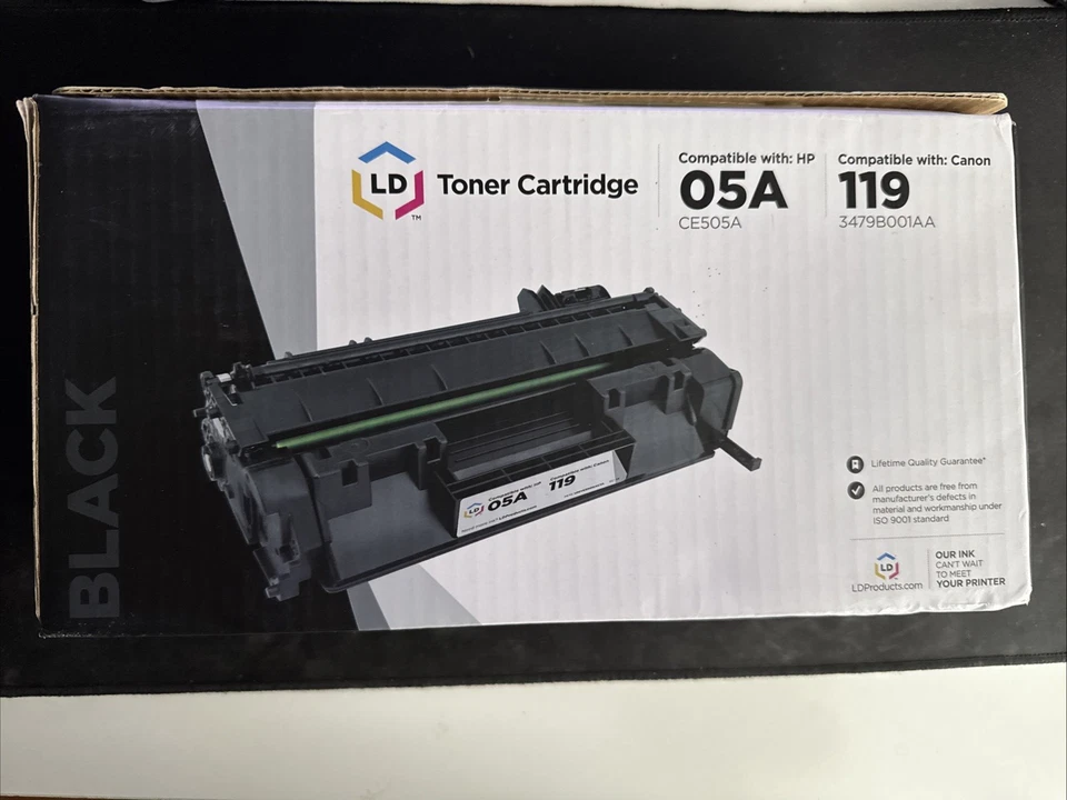 Cartucho de tóner negro Canon 119 y HP 05A nuevo precintado Foto 3 de 3