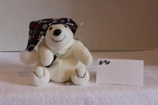 1998 Collectible Bean Bag Polar Bear Plush Style #0169 North Pole Collection