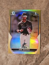 2023 Bowman Chrome Yellow Refractor #'d 40/75 Jose Gerardo 1st Bowman Prospects
