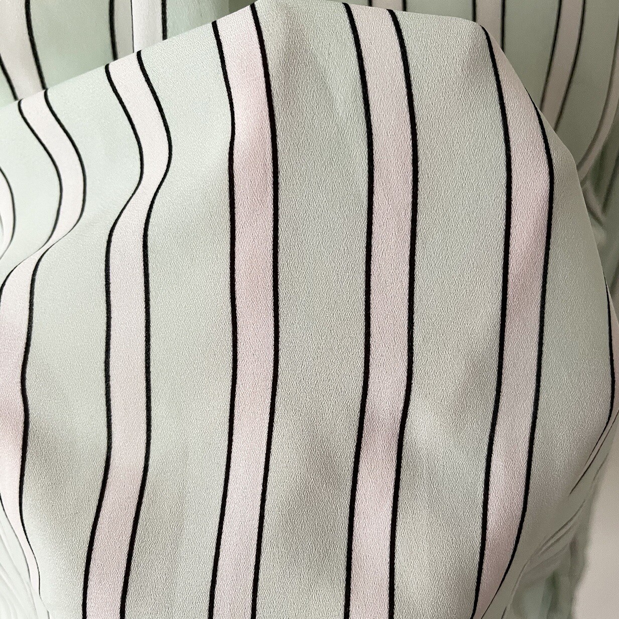 Express | Mint Striped Button Down Roll Tab Porto… - image 5