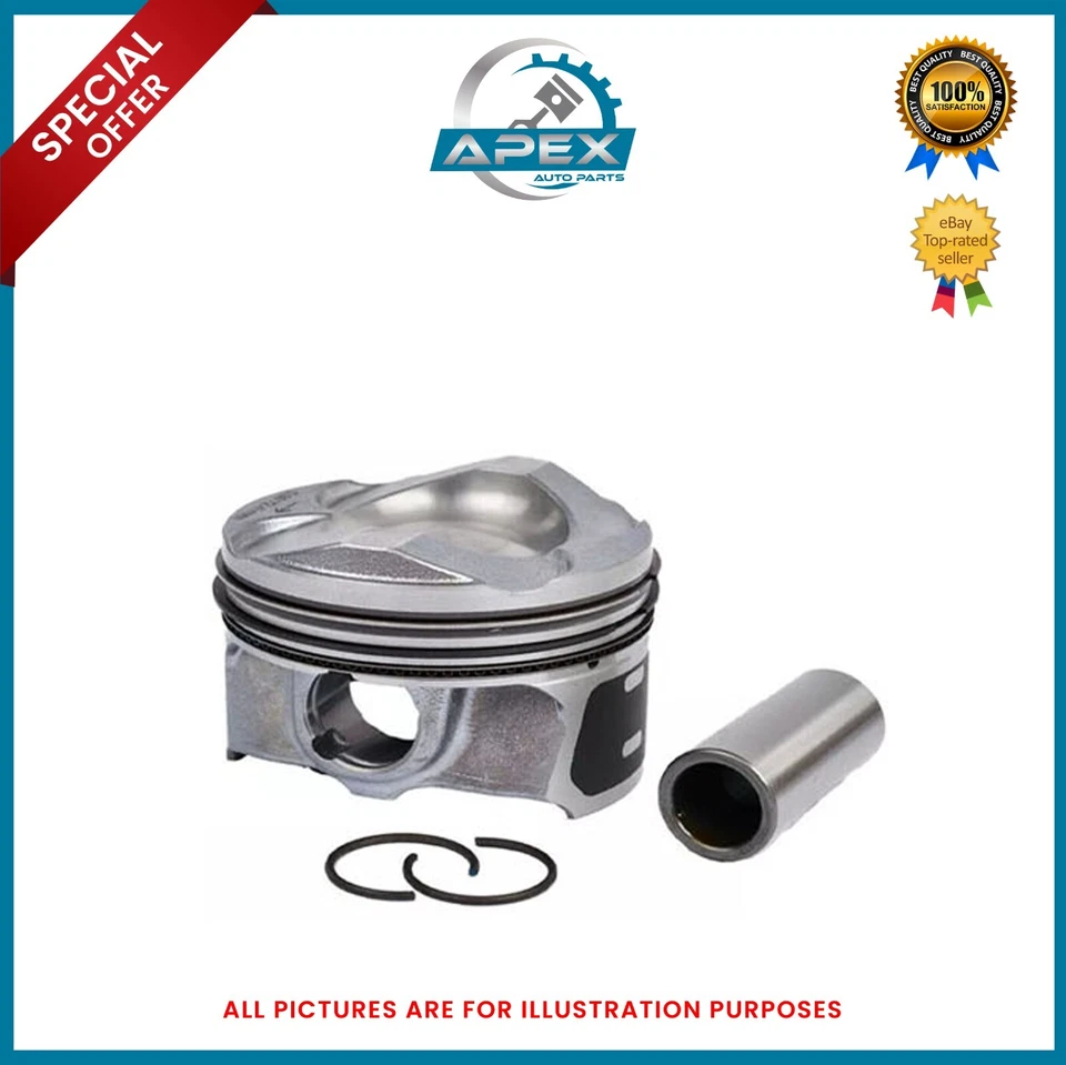 PISTON WITH RINGS SIZE STD X4 FORD 1.5 DIESEL M8DB C-MAX GRAND CMAX GALAXY - Image 4 of 4