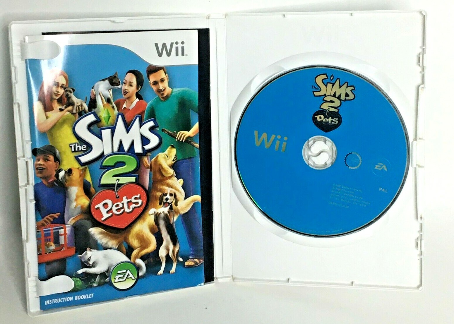 Nintendo Wii The Sims 2 Pets 2007 PAL Game w Manual Role Playing
