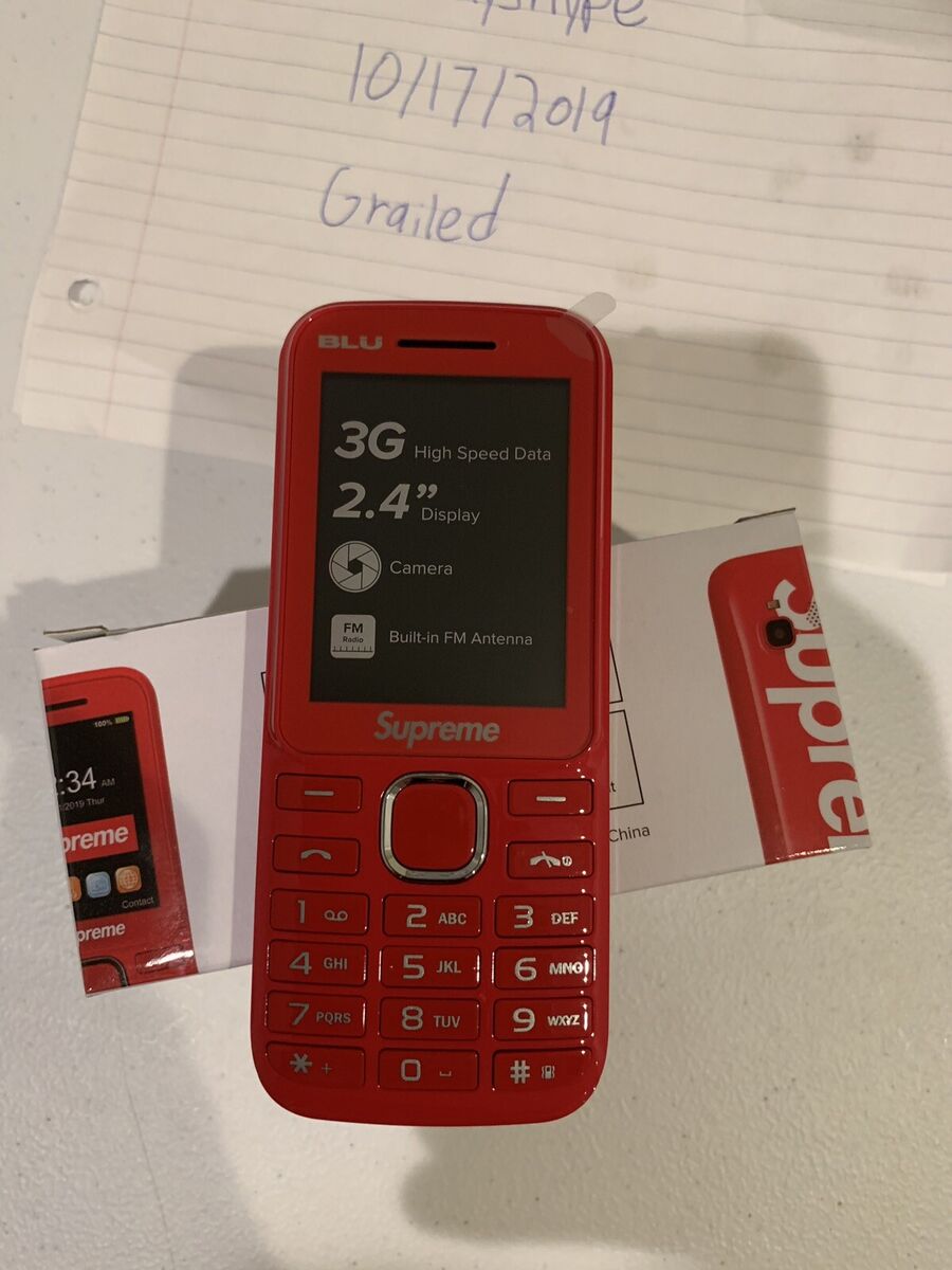 Supreme Blu Burner Phone Red | eBay Supreme Blu Burner Phone Red | eBay