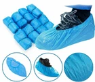 2000 Disposable Shoe Cover Blue Anti Slip Plastic Cleaning Overshoes Boot Safety