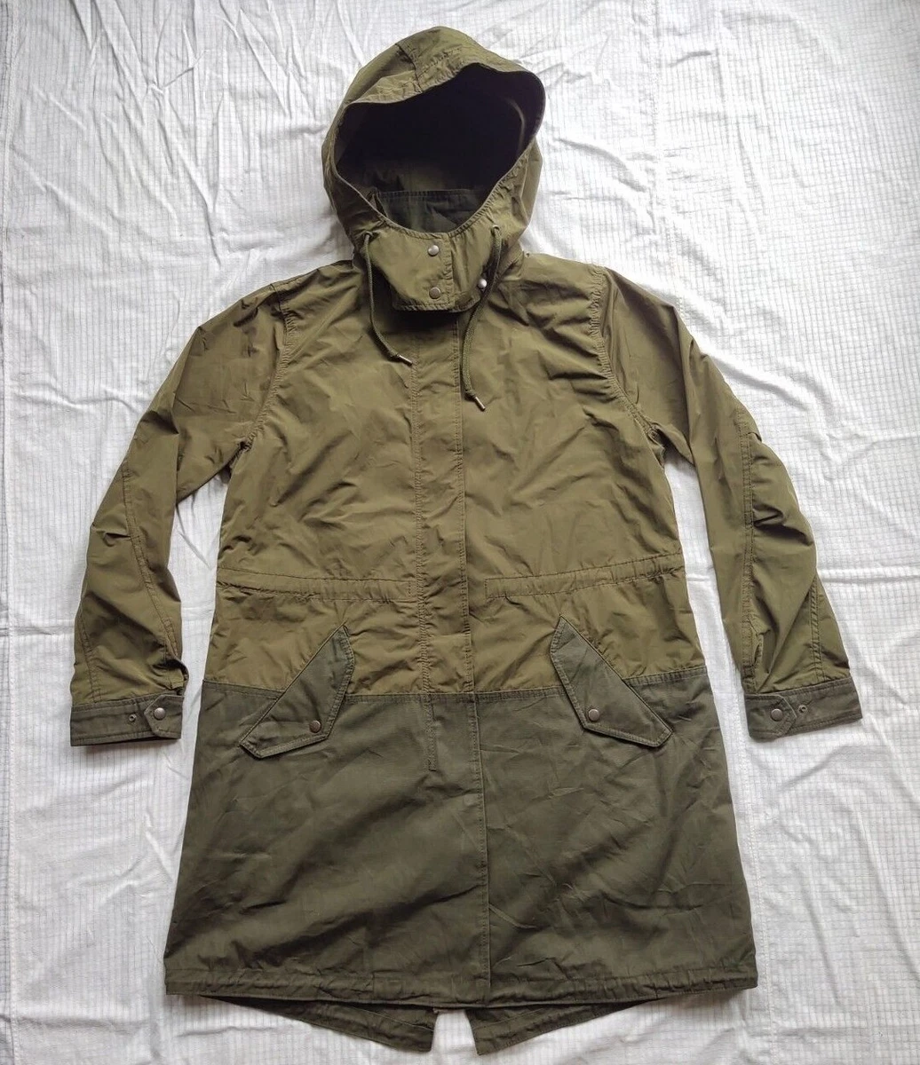 L Uniqlo Green Parka Military Style Lady Polyester Coat Jacket | eBay