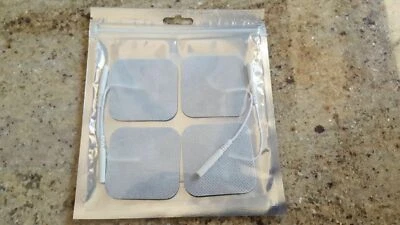 SQUARE MASSAGE PADS Premier Electrodes for TENS, EMS, IF, NMES/FES, MENS (4-Pack) 2x2