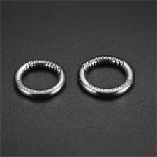 Titanium Circle Carabiner Keychain Clip Quick Release Round Car Key Holder EDC