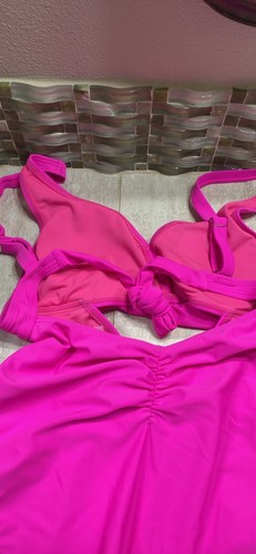 NWT- Ladies Hot Pink “ She Curve" One Piece Bathing Suit- Med - Picture 7 of 9
