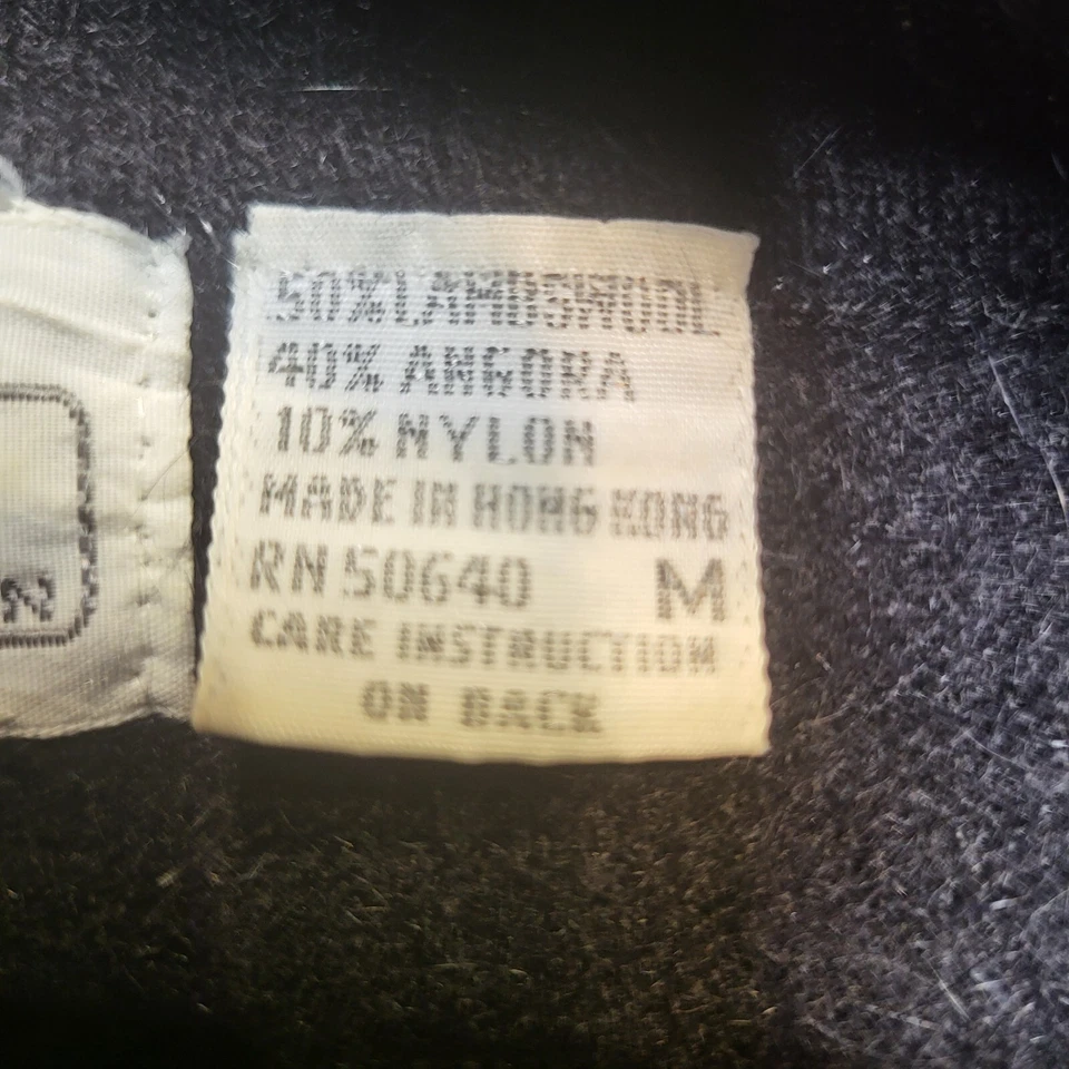 Vestido Suéter Vintage Jonathan Martin Mediano Negro Corderos Lana Angora Manga Larga Foto 4 de 4