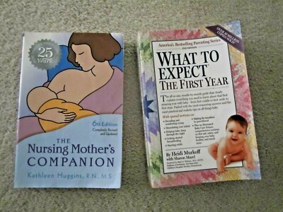 Expecting mother lot 2 books Nursing Mother's Companion what to exoect 1st year