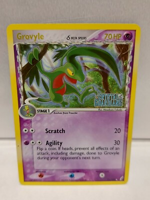 Pokemon Grovyle 19/100 Holo Rare Stamped Card