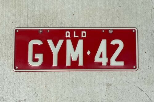 GYM 42 &#034;GYM FOR TWO&#034; Personalised Number Plates | Perfect For Fitness Couple