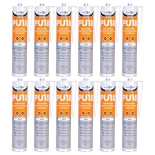 White PU Sealant Polyurethane High Strength Adhesive Marine Auto (Box of 12)