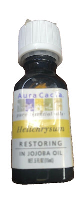 Aura Cacia Helichrysum  Pure Essential Oil -   0.5 fl oz 15ml New, Authentic