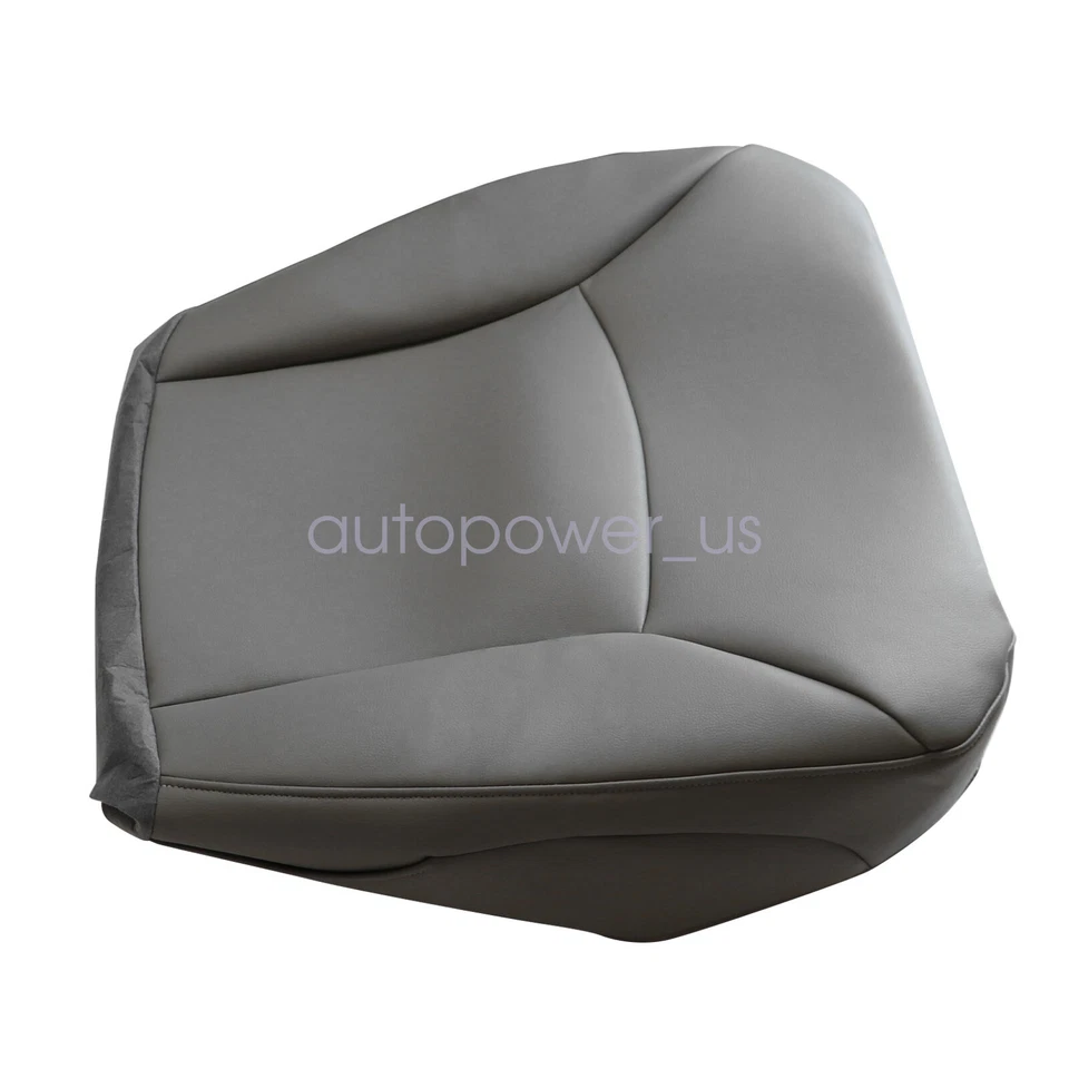 Cubierta de asiento de cuero inferior de pasajero para Ford E350 E-350 Super Duty 2002-08 gris Foto 4 de 4