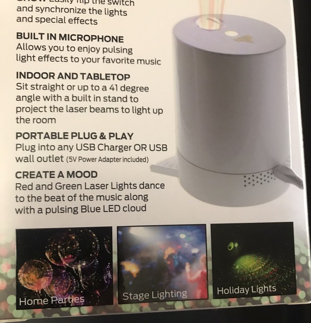 monster laser party speaker