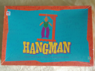 CLASSIC 1999 Hangman Original Word Guessing Board Game MB Ages 8+ A