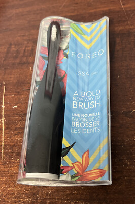 NWT Foreo Issa Play Silicone Electric Toothbrush - Cool Black NEW sealed