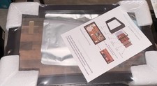 Pet Memorial Shadow Box Frame Paw Print Clay Kit, 2 Photo 4x6, Stand