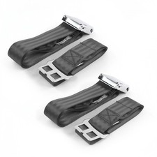 Chevy Fs Blazer 1973-1991 Airplane 2pt Charcoal Lap Bucket Seat Belt Kit - Pair