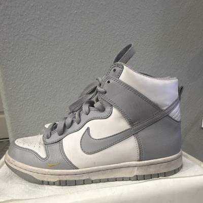 Nike Dunk High GS High Top Leather Lace-Up Gray/White US 5Y FD9773-001