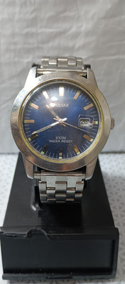 PULSAR By SEIKO Vintage Men's Watch All Stainless Steel VJ32-X044 Quartz 38 mm