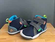 Plae Toddler/Kids Boys Steel/Navy Max Boot Sneakers US 10.5 , 12 NWB