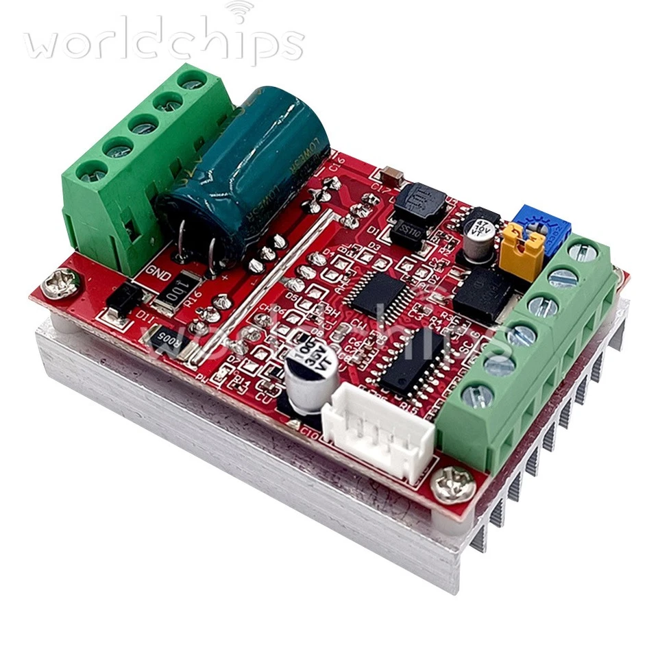 1/5/10* 400W 6-60V BLDC 3-phase DC Brushless Motor Controller PWM Hall Control - Image 2 of 4