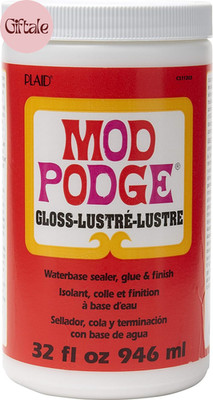 Gloss Sealer, Glue & Finish: All-In-One Craft Solution- Quick Dry, Easy Clean, f